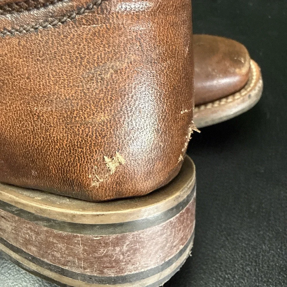 Tin Haul Kids Western Boots Brown Leather Size 13
